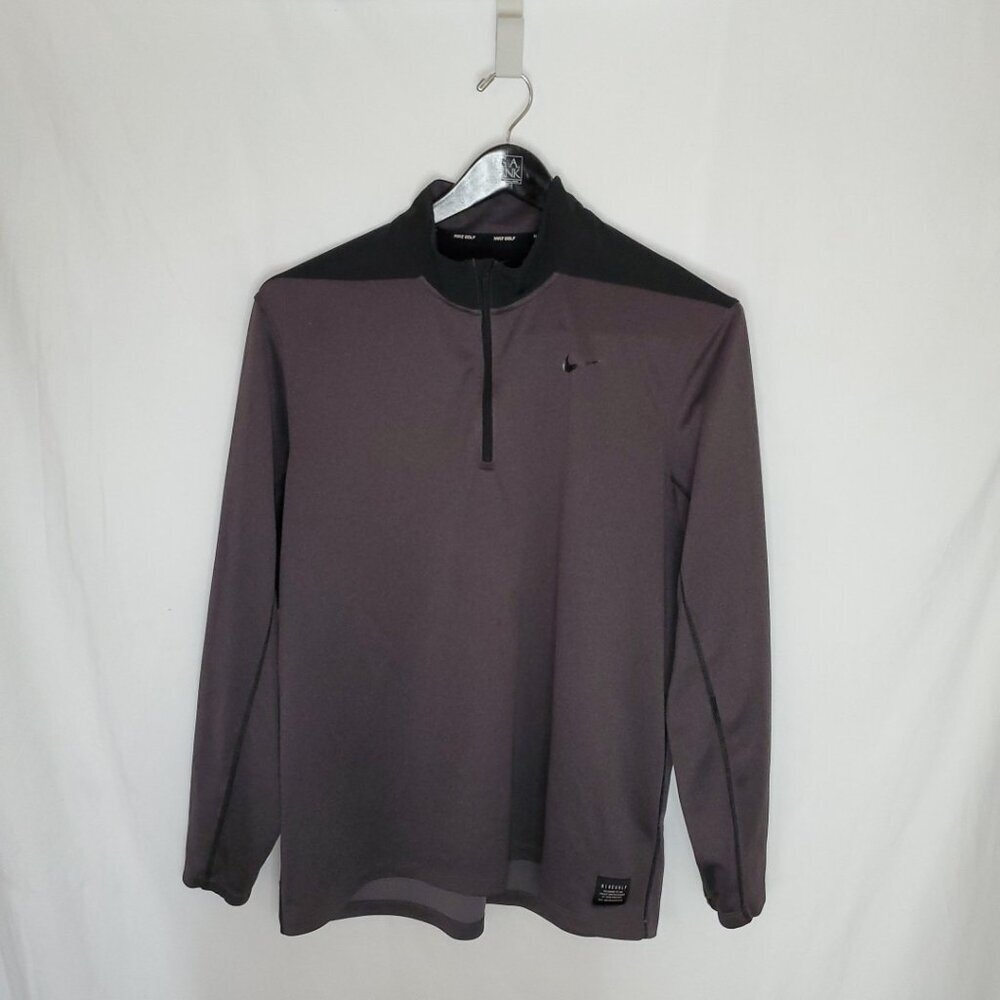 Nike Golf Jacket Mens Gray Dri Fit Half Zip Core Pullover 1/2 Performance XL